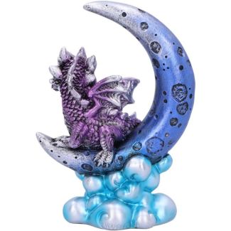 Purple Crescent Moon Dragon Figurine – 11.5 cm
