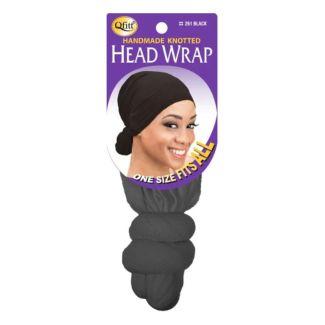 Qfitt Handmade Knotted Head Wrap- Black (261)