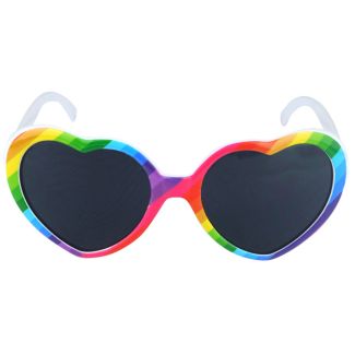 Wholesale Pride Heart Sunglasses With Dark Lenses 