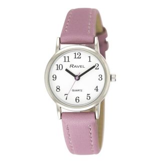 Wholesale Ravel Ladies Classic Lather Strap Watch - Purple 