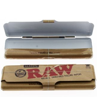 RAW Classic Metal Rolling Paper Holder - 11.5 x 3.5cm