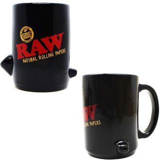 Raw Black Wake Up & Bake Up Mug - 12 x 8.5cm