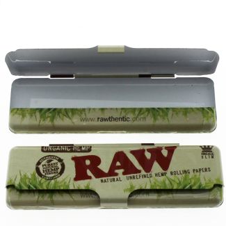 RAW Organic Metal Rolling Paper Holder - 11.5 x 3.5cm