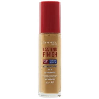 Rimmel Lasting Finish 35Hr SPF 20 Foundation - 407 Warm Tan (30ml)