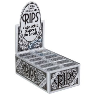 Rips 24 Regular Rolling Paper Rolls - Red - 7m