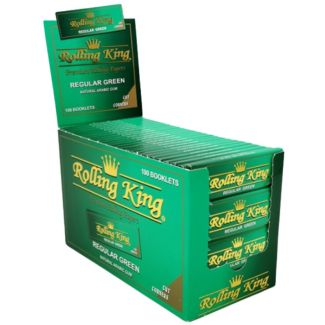 Rolling King - King Size Premium Rolling Papers -  Regular Green