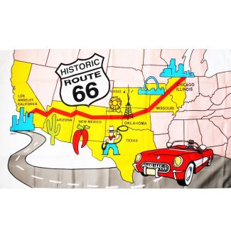 Route 66 Flag - 5ft x 3ft