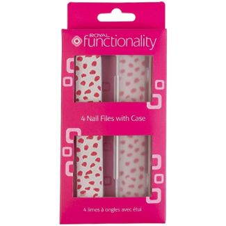 Royal Functionality 4 Nail Files With Case 