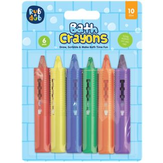 Rub a Dub Washable Bath Crayons (Pack of 6)