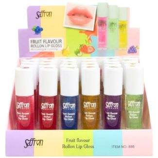 Saffron Fruit Flavour Rollon Lip Gloss - Assorted 