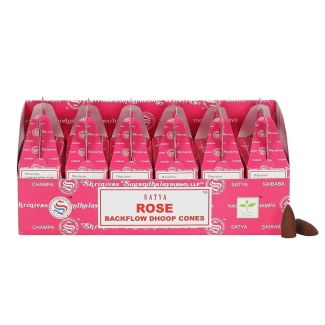 Satya Rose Backflow Dhoop Cones (6 x 90g)