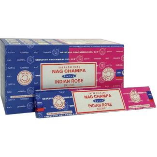 Satya Combo Incense Sticks – Nag Champa and Indian Rose