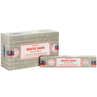 Satya White Sage Incense Sticks (12 x 15g)