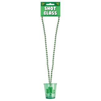 Wholesale St. Patrick's Day Shot Glass With Necklace 