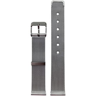Silver Mesh Metal Watch Straps with Pin Buckle - 18mm