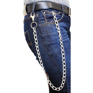 Single Metal Chain Heavyweight Silver With Single Hook 