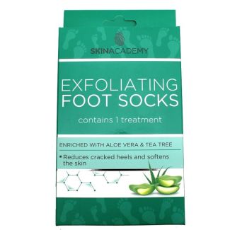 Skin Academy Moisturising Foot Socks - Aloe Vera & Tea Tree