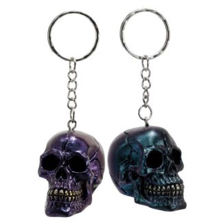 Dark Metallic Skull Keyrings 