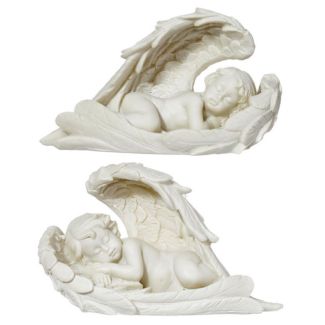 Wholesale Sleeping Cherub With Long Wings - Assorted 5cm 