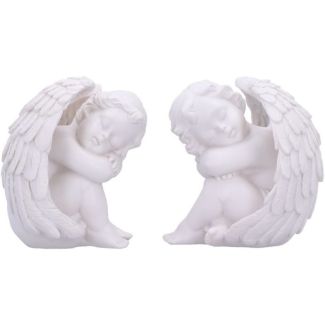Sleeping Cherub Figurines (Set of 2) - (12.5cm)