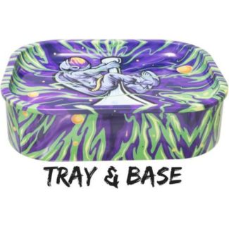 Spaceman Tin Storage Box with Removable Tray Lid (18cm x 14cm)