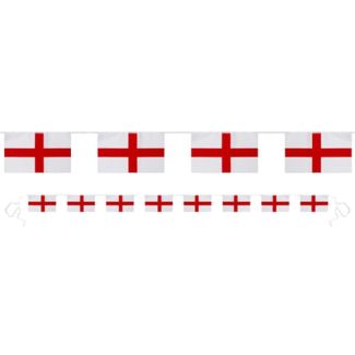 St. George Plastic Bunting with 8 Flags  (8"x 5" flags)