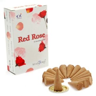 Wholesale Stamford Incense Cones - Red Rose