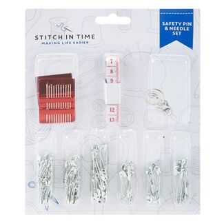 Stitch In Time Safety Pin & Needle Set 
