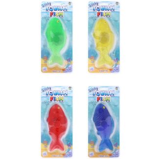 Stretchy Sticky Fish Toy - Assorted - 17.6cm x 6.5cm