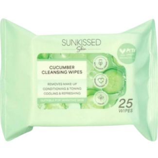 Sunkissed Cucumber Cleansing Wipes - 25 Wipes 