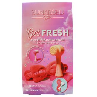 Sunkissed Get Fresh Facial Cleansing Brush & Headband - Gift Set