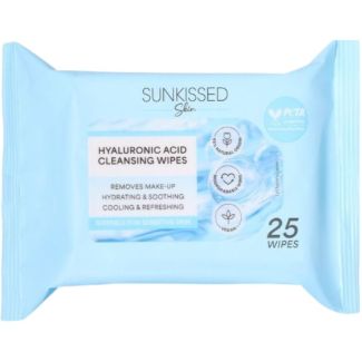Sunkissed Hyaluronic Acid Cleansing Wipes - 25 Wipes 