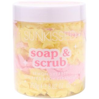 Sunkissed Soap and Scrub Whipped Body Cleanser- Lemon Sherbet (250g)