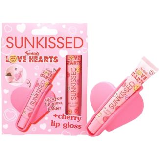 Sunkissed x Love Hearts Lip Gloss With Holder Gift Set