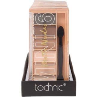 Technic Eyeshadow Mini 6 Eyeshadow Palettes - Matte Nudes