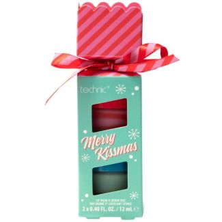 Technic Merry Kissmas 2pcs Lip Care Gift Set ( Lip Balm & Scrub)