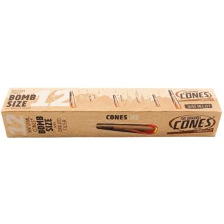 The Original Cones Natural Pre-Rolled Cones - Bomb Size 12pcs
