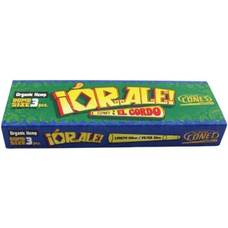 The Original Cones Bomb Size Organic HMP Pre-Rolled Cones - Orale Green (3pcs)