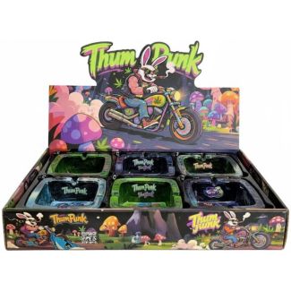 Thum Punk Square Glass Ashtray - Assorted (9.3x4.3cm)