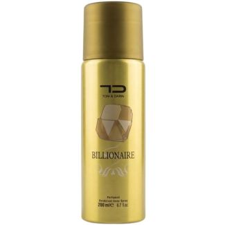 Tom & Darin Men's Perfumed Body Spray 200ml - Billionaire 