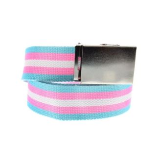 Wholesale Transgender Canvas Webbing Belt With Sliding Buckle 