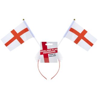 Twin St George Flags on Alice Band