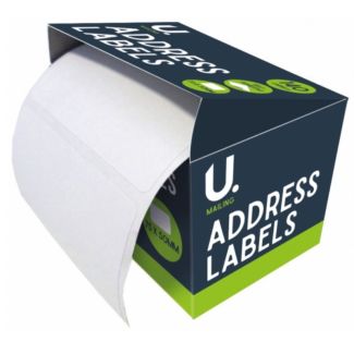 U. Mailing Address Labels on Roll in CDU 140 Labels
