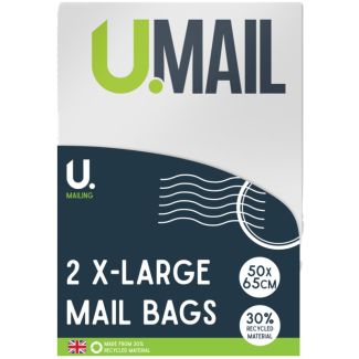 U. Mailing Mail Bags Peel & Seal - 2 pcs (Extra Large - 50x65cm)