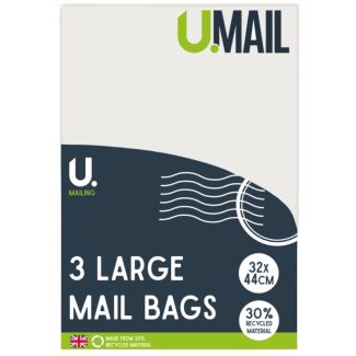U. Mailing Mail Bags Peel & Seal - 3pcs (Large- 32x44cm)