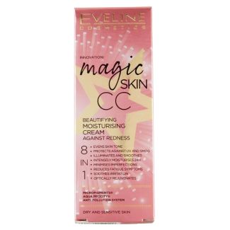 Eveline Magic Skin CC Beautifying Moisturising Cream Against Redness- 50ml