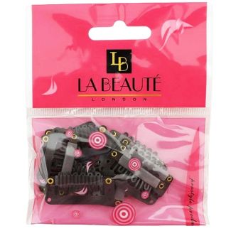 12pcs Brown Hair Wig Clips - 1.5cm x 3.5cm