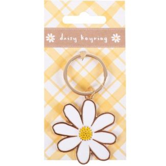 Daisy Enamel Keyring 