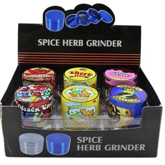 4-Part Fruit Design Herb Metal Handmuller - Assorted 