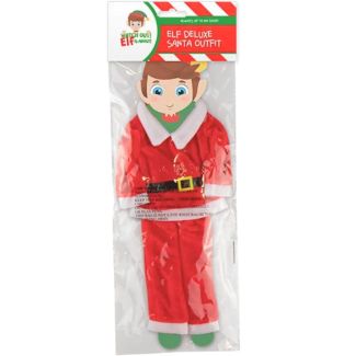 Miniature Elf-Size Santa Costume Set